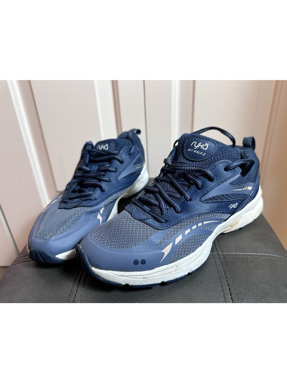 Womens Shoes Ryka Sky Walk Size 7 Blue Athletic Performance Walking Support